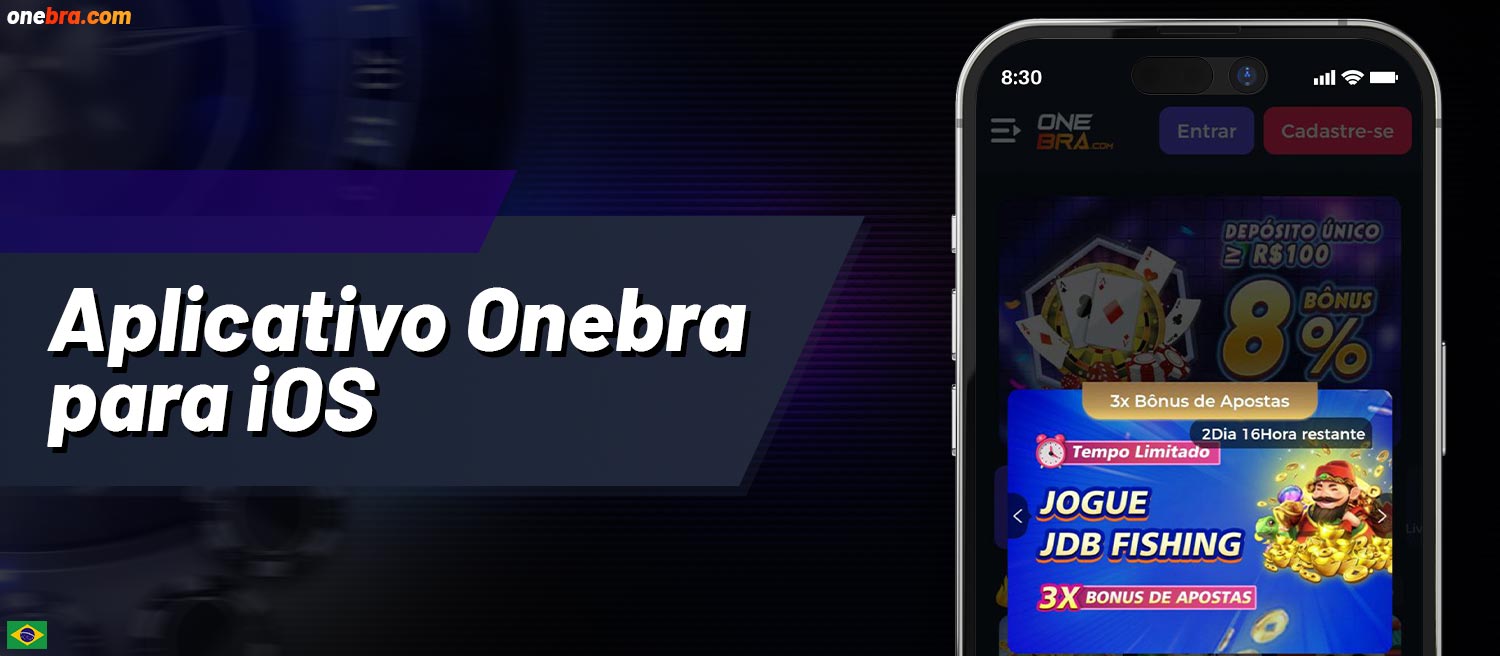 Informações detalhadas sobre os requisitos do sistema para o aplicativo móvel Onebra Casino Brasil para iOS.