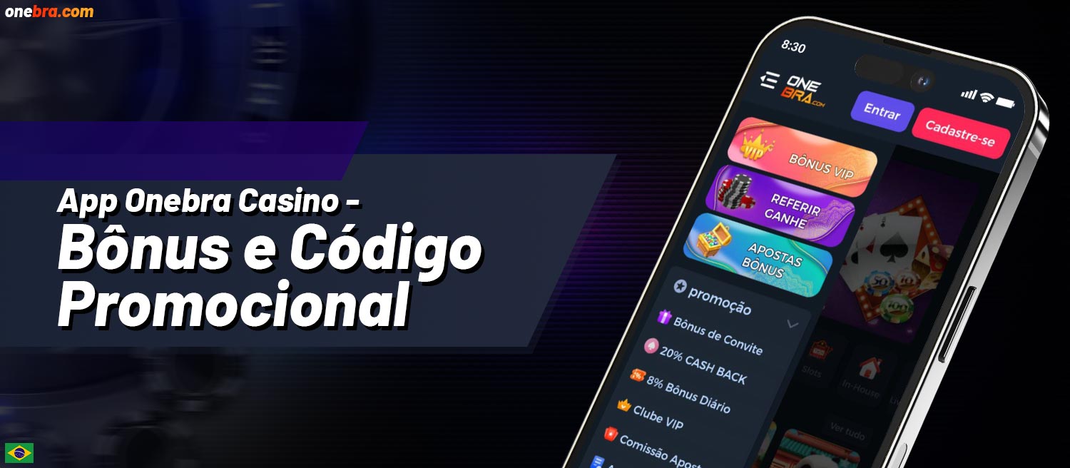 Revisão dos bônus e promoções disponíveis no aplicativo móvel Onebra Casino para jogadores do Brasil.