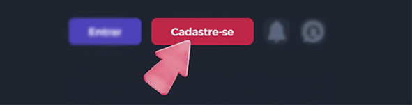 Inicie o cadastro clicando em “Registre-se” no canto superior direito.