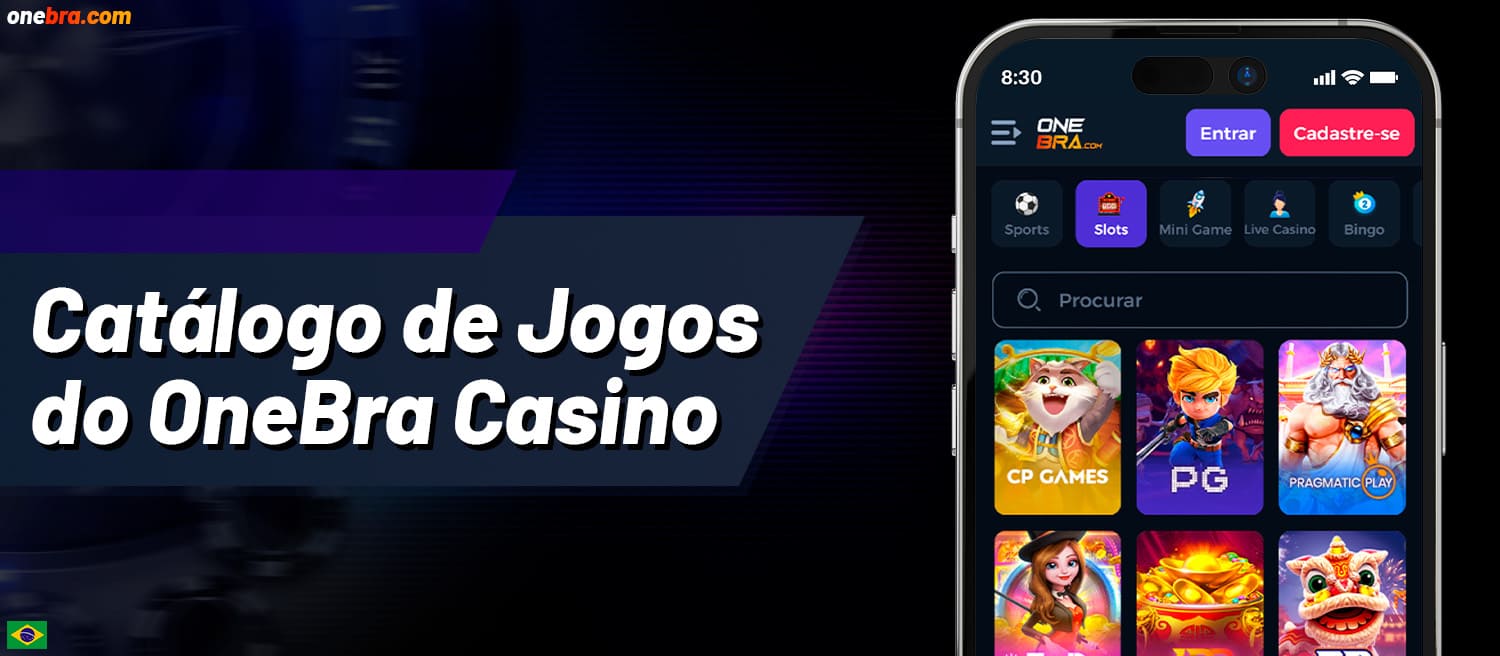 Tela de catálogo de jogos exibida em dispositivo móvel.