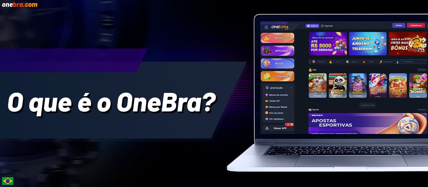 O que é o OneBra e como funciona — captura da página inicial do site OneBra.